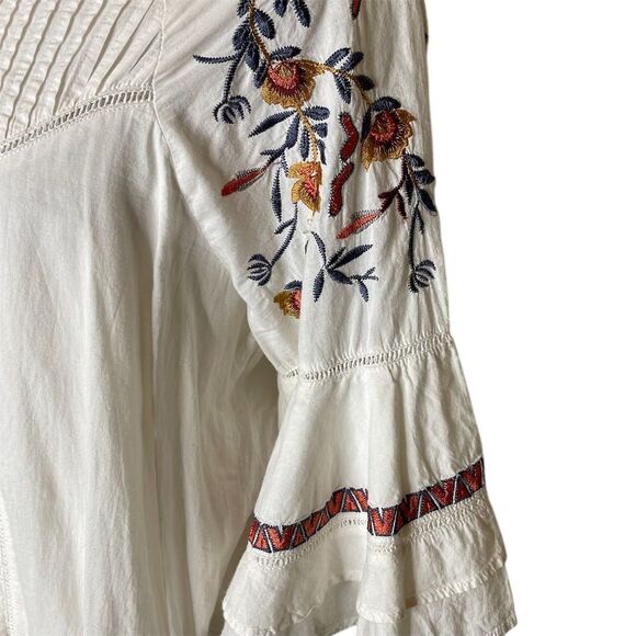Free People Pablo Women's L Floral Embroidered Mini Dress Casual - Picture 3 of 8